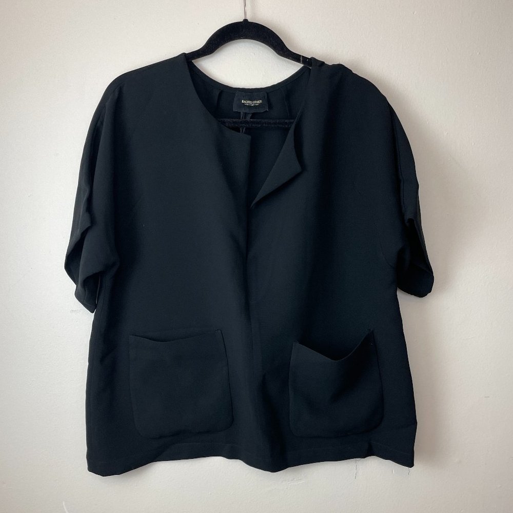 RACHEL COMEY  - Black tunic top with pockets